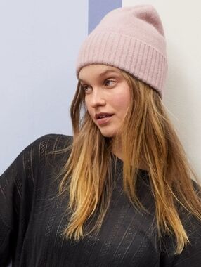 Aerie x Emily + Meritt Fuzzy Knit Beanie -,multi